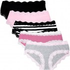 Women’s Underwear Soft Breathable Cotton Brief Ladies Panties 5-Pack