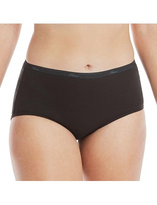 Women's High-Waisted Brief Panties, 6-Pack, Moisture-Wicking Cotton