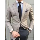 Men's gentleman simple linear tailored suit