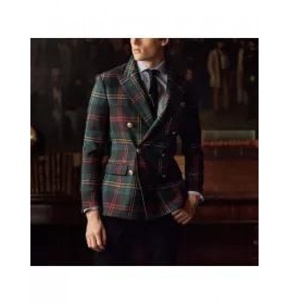 British Vintage Multi-Color Check Blazer