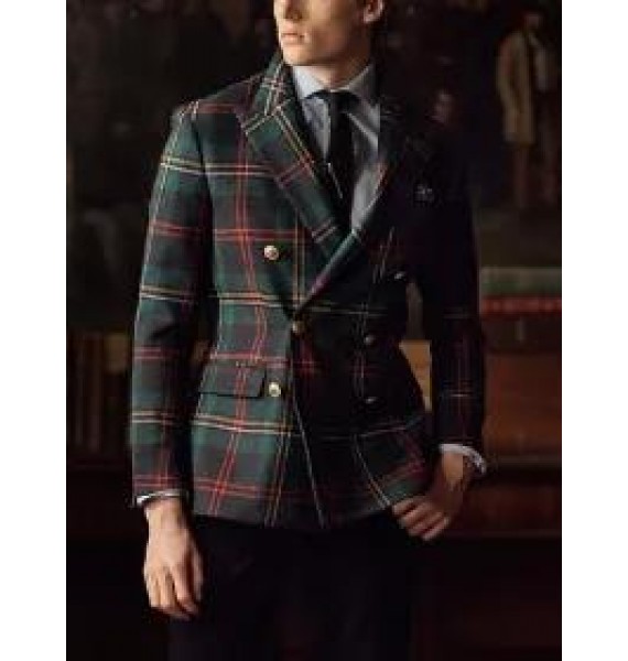 British Vintage Multi-Color Check Blazer