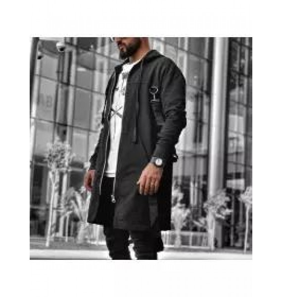 Fashion Street Personality Hooded Streamer Coat