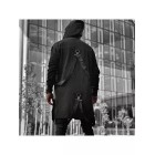 Fashion Street Personality Hooded Streamer Coat