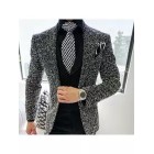 Elegant And Simple Business Party Men's Knit Suit