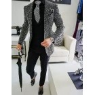 Elegant And Simple Business Party Men's Knit Suit