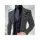 Elegant And Simple Business Party Men's Knit Suit