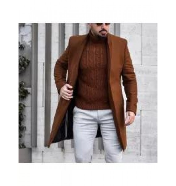 Street Fashion Casual Business Fitted Coat