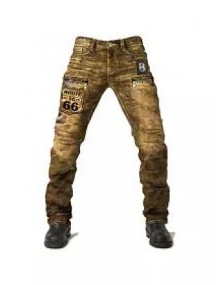 Men's Route 66 Retro Washed Tactical Denim Pants