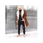 （Clearance ）Fashion Men's Long Sleeve Warm Thicken Outerwear