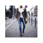 （Clearance ）Fashion Men's Long Sleeve Warm Thicken Outerwear