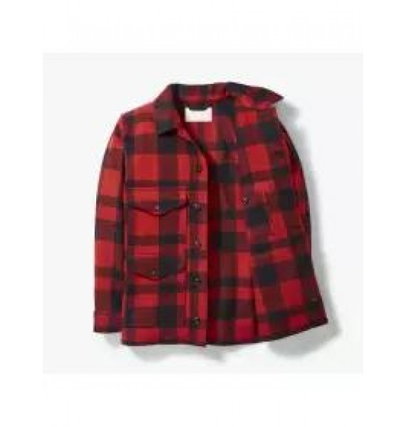 Vintage Warm Wool Plaid Parade Shirt Jacket