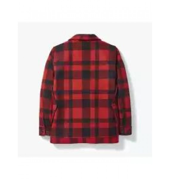 Vintage Warm Wool Plaid Parade Shirt Jacket