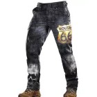 Mens Route 66 Printed Outdoor Sports Casual Pants