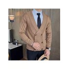 Gentlemen's Simple Plain Double-button Knitted Cardigan