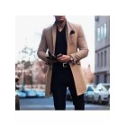 British style solid color pocket slim men's coat