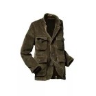 Mens Casual Retro Solid Color Multi-pocket Corduroy Jacket