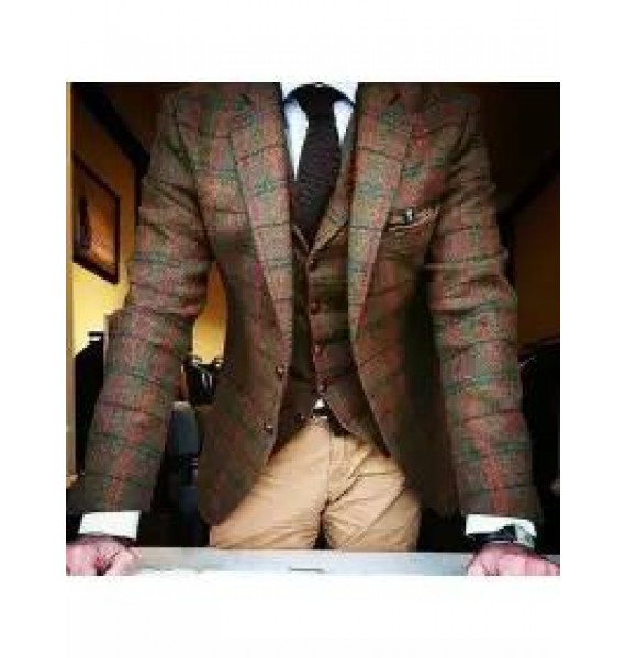 Formal Multicolor Check Blazer