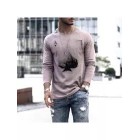 Mens Fashion Ink Poker Long Sleeve T-shirt