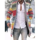 Fashion Business Rainbow Print Coat