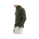 Men's Half Turtleneck Drawstring Jacquard Sweater