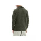 Men's Half Turtleneck Drawstring Jacquard Sweater