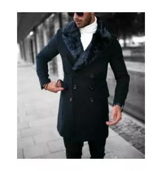 Bonucci Black Fur Coat