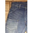 1920-1930s indigo WABASH striped retro pants