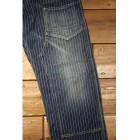 1920-1930s indigo WABASH striped retro pants