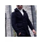 Bonucci Leather Coat Short Black