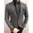 Men's business party tweed twill suit