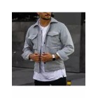 Men's Casual Solid Color Cardigan Jacket