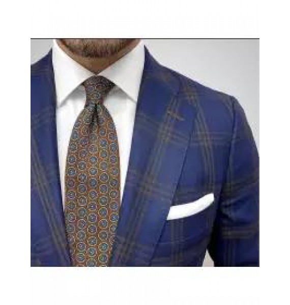 Check Texture Casual Senior Suit Jacket