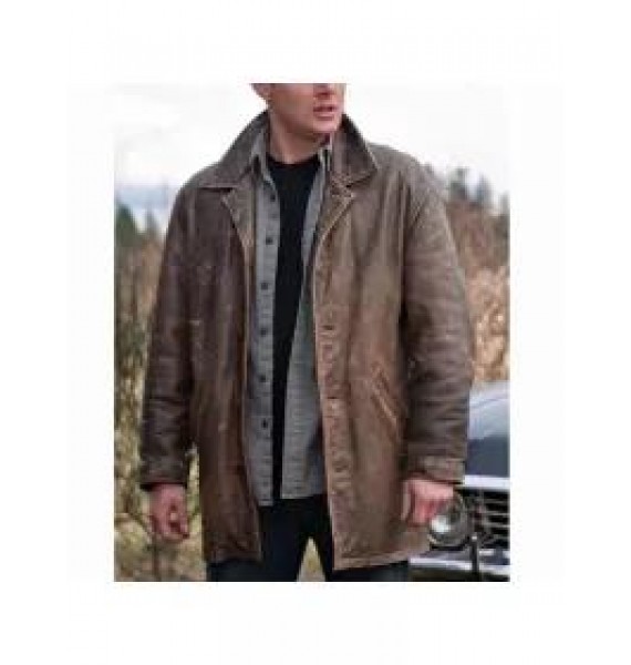 Mens Outdoor Leather Fashion Coat