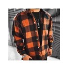 Casual fashion check texture jacket