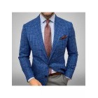 Classic Plaid Men's Blazer LH010