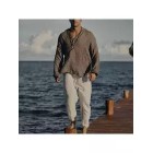 Men's Linen Casual Plain Harem Pants