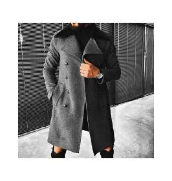 Men's Fashion Solid Color Jacket Coat