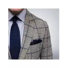 Men's business Plaid slim suit blazer