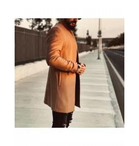 Men's Fashion Solid Color Jacket Coat