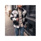 Street fashion check texture jacket