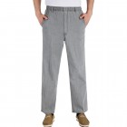 Men's Estic Waist Linen Casual Trousers