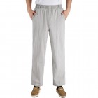 Men's Estic Waist Linen Casual Trousers