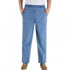 Men's Estic Waist Linen Casual Trousers