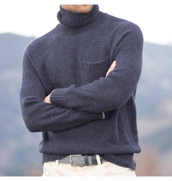 Alpaca Turtleneck Thermal Sweater