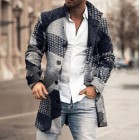 Men's Fashion Loose Jacket Mid Length Wool Coat