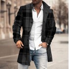 Men's Fashion Loose Jacket Mid Length Wool Coat