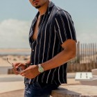 Mens Holiday Beach  Print Casual Shirt