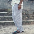 Mens Casual Stripe Beach Pants