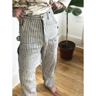 High-waist Striped Carpenter Pants