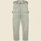 High-waist Striped Carpenter Pants